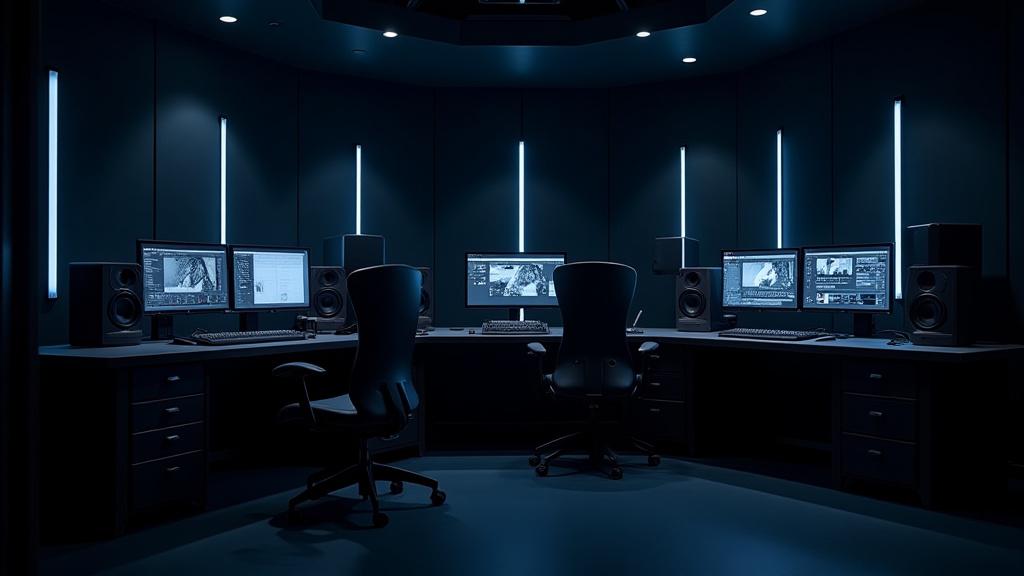 渋谷スタジオの最先端編集スイート