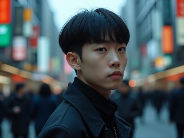 東京の都会的な環境におけるポートレート写真