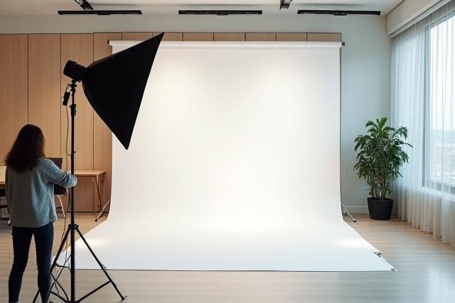 現代的なオフィス環境でのプロフェッショナルなコマーシャル写真撮影